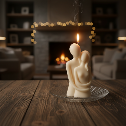 Couple Rose Soy Candle 🌹🕯️