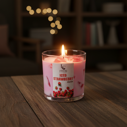 Strawberry Iced Latte Candle