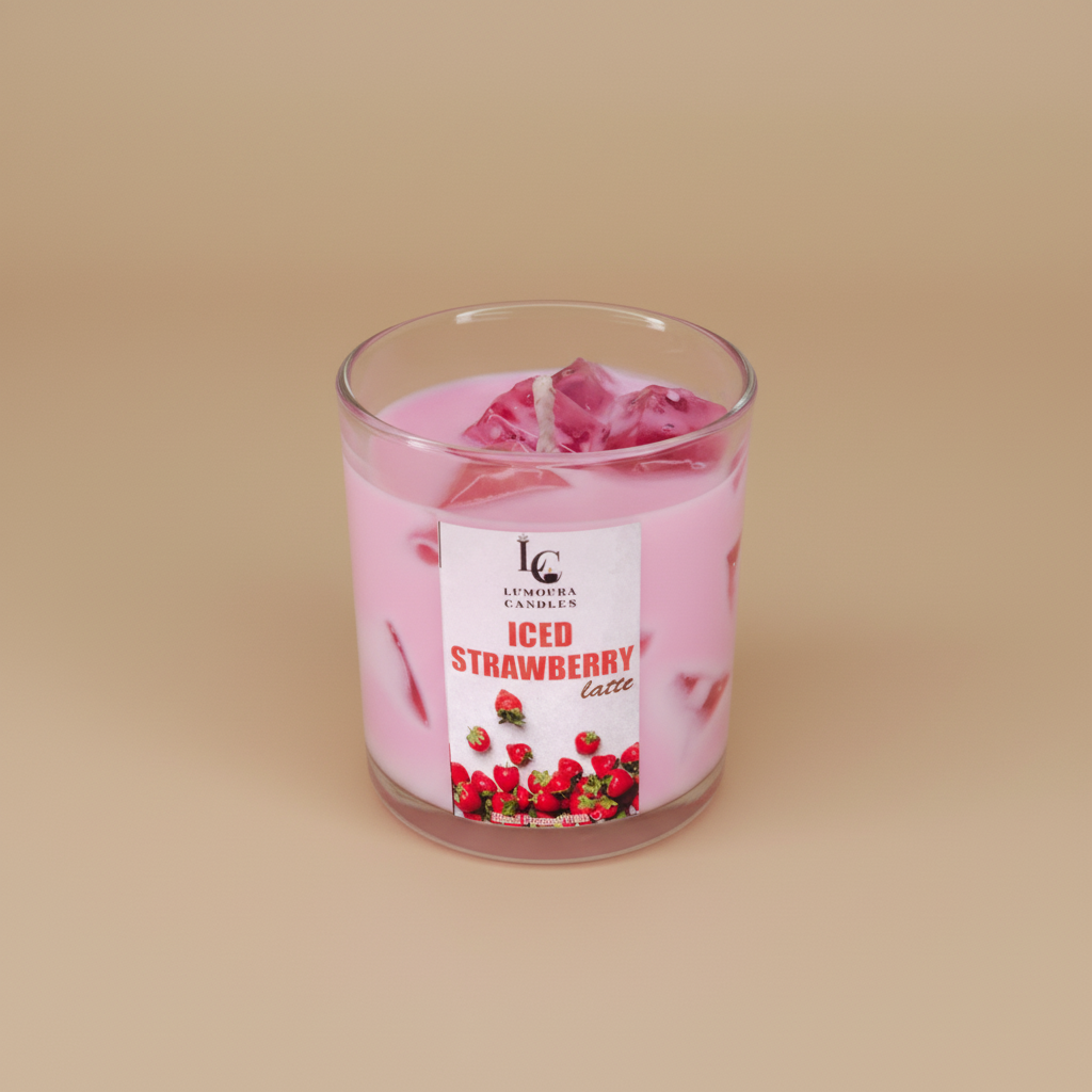Strawberry Iced Latte Candle