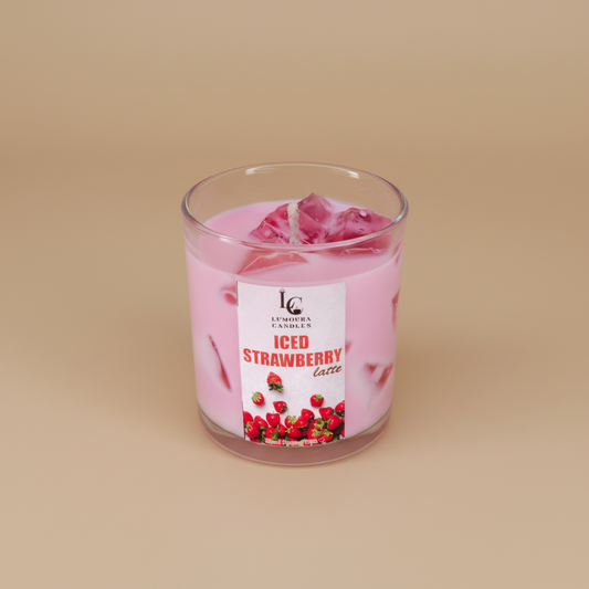 Strawberry Iced Latte Candle