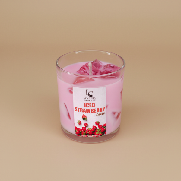 Strawberry Iced Latte Candle
