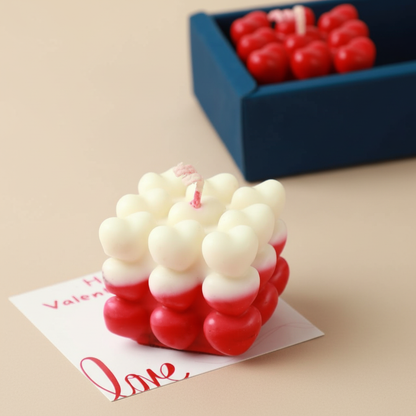 Heart Bubble Candle