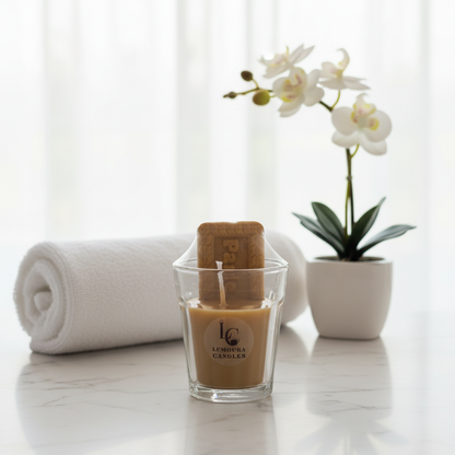 Chai Parle-G Soy Wax Candle in Glass