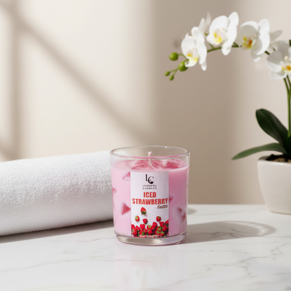 Strawberry Iced Latte Candle
