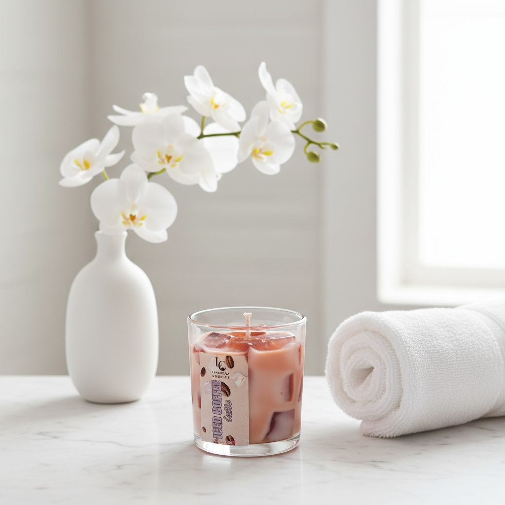Iced Coffee Latte Candle Jar