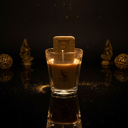 Chai Parle-G Soy Wax Candle in Glass