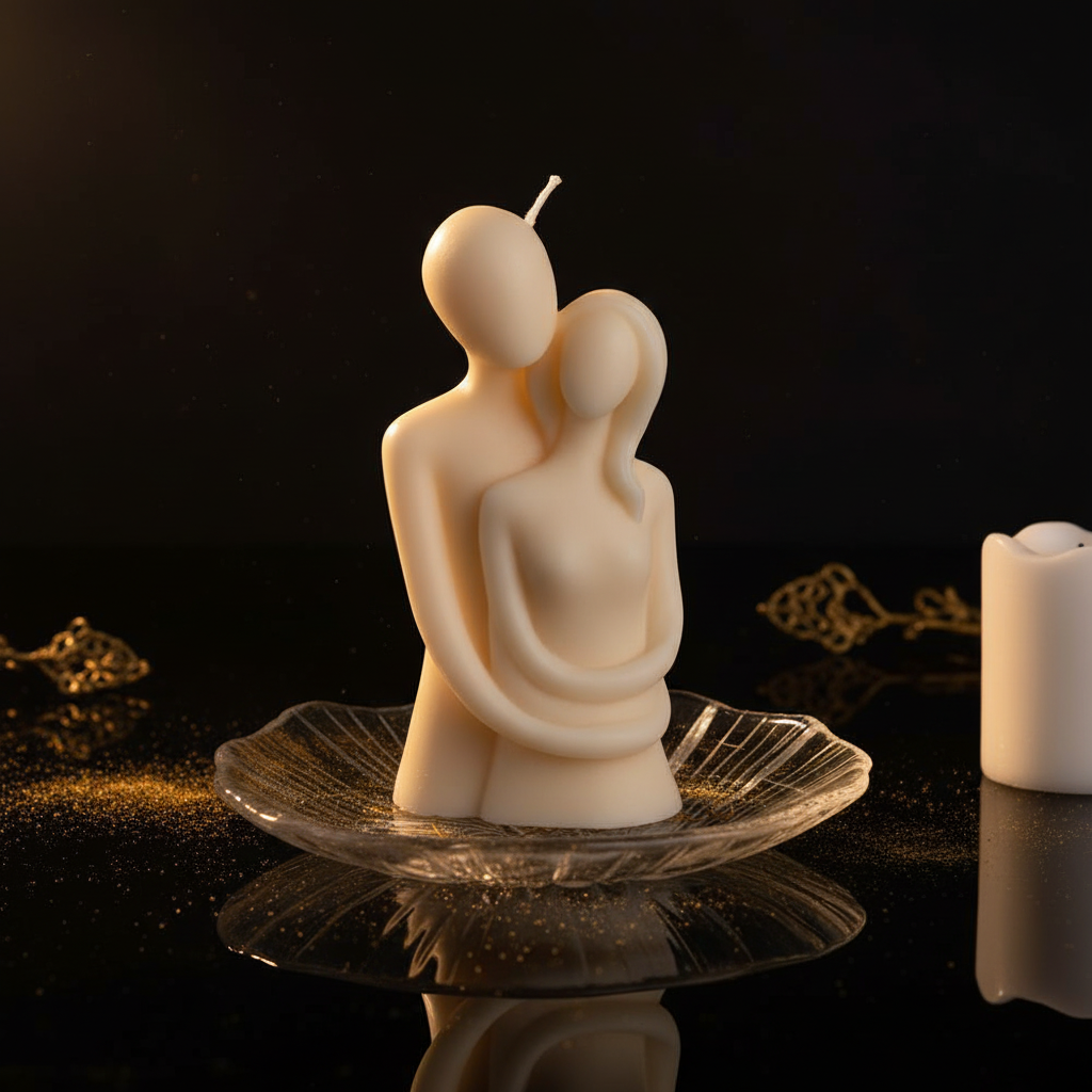 Couple Rose Soy Candle 🌹🕯️