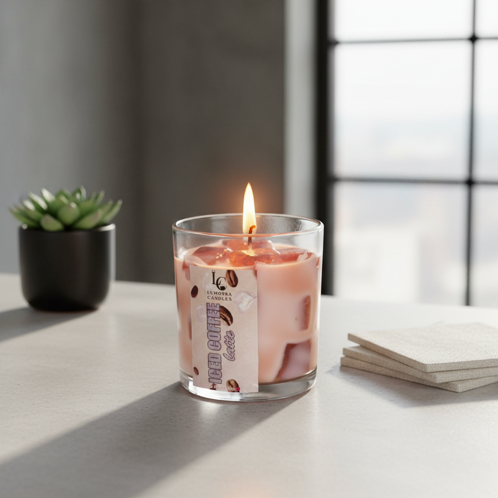 Iced Coffee Latte Candle Jar