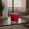 Heart shaped jar candle