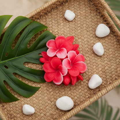 Plumeria Candles Set of 2