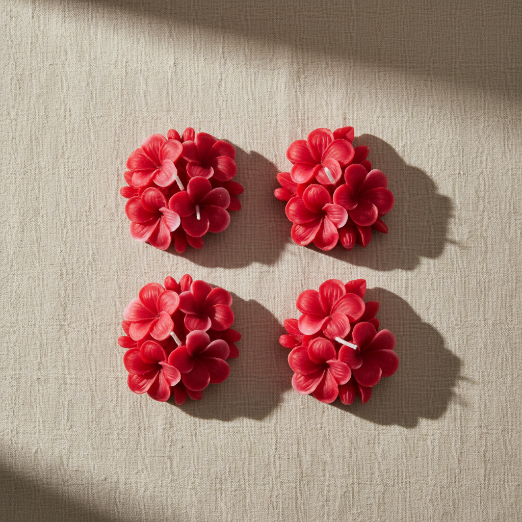 Plumeria Candles Set of 2