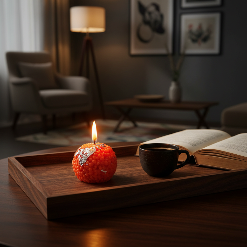 Ladoo Candles Set of 4