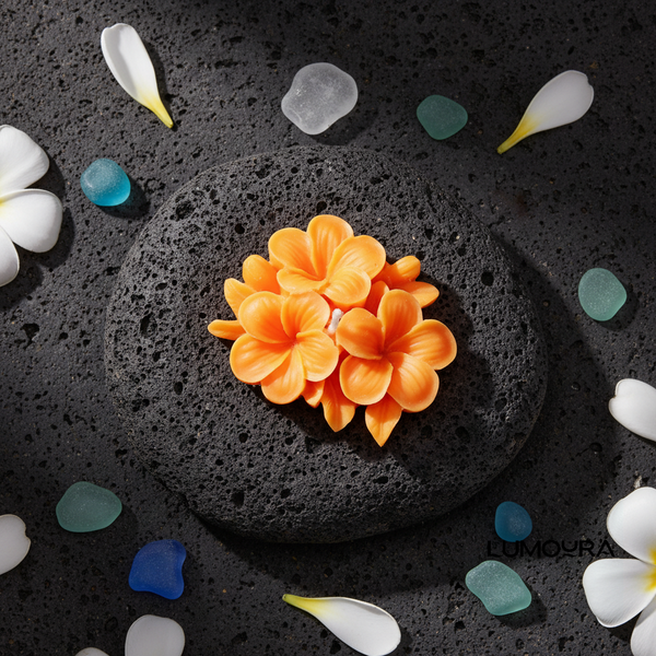 Plumeria Candles Set of 2